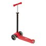 VEVOR Scooter (3 wielen) voor kinderen vanaf 3 jaar, stadsscooter voor kinderen met lichtgevende wielen, in hoogte verstelbaar stuur, antislip platform en lichtgewicht aluminium frame, step voor kinderen tot 75 kg, rood
