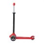 VEVOR Scooter (3 wielen) voor kinderen vanaf 3 jaar, stadsscooter voor kinderen met lichtgevende wielen, in hoogte verstelbaar stuur, antislip platform en lichtgewicht aluminium frame, step voor kinderen tot 75 kg, rood