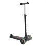 VEVOR Scooter (3 wielen) voor kinderen vanaf 3 jaar, stadsscooter voor kinderen met lichtgevende wielen, in hoogte verstelbaar stuur, antislip platform en lichtgewicht aluminium frame, step voor kinderen tot 75 kg, zwart