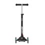 VEVOR Scooter (3 wielen) voor kinderen vanaf 3 jaar, stadsscooter voor kinderen met lichtgevende wielen, in hoogte verstelbaar stuur, antislip platform en lichtgewicht aluminium frame, step voor kinderen tot 75 kg, zwart