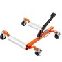 VEVOR Portable Tire Cart Mobile Dolly Tire Cart 680.38kg, Mobile Dolly Tire Holder Max. 355.6mm Width Steel Cart, Motorcycle Electric Bikes Tire Scooter with Lockable Wheels