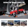 VEVOR Wheel Dolly, Max Capacity 1500 Lbs Car Dolly, Car Jack Dolly Lifter with 360° Rotatable Wheels, Heavy Duty Vehicle Positioning Hydraulic Tire Jack, for Vehicle Car Auto Repair Moving