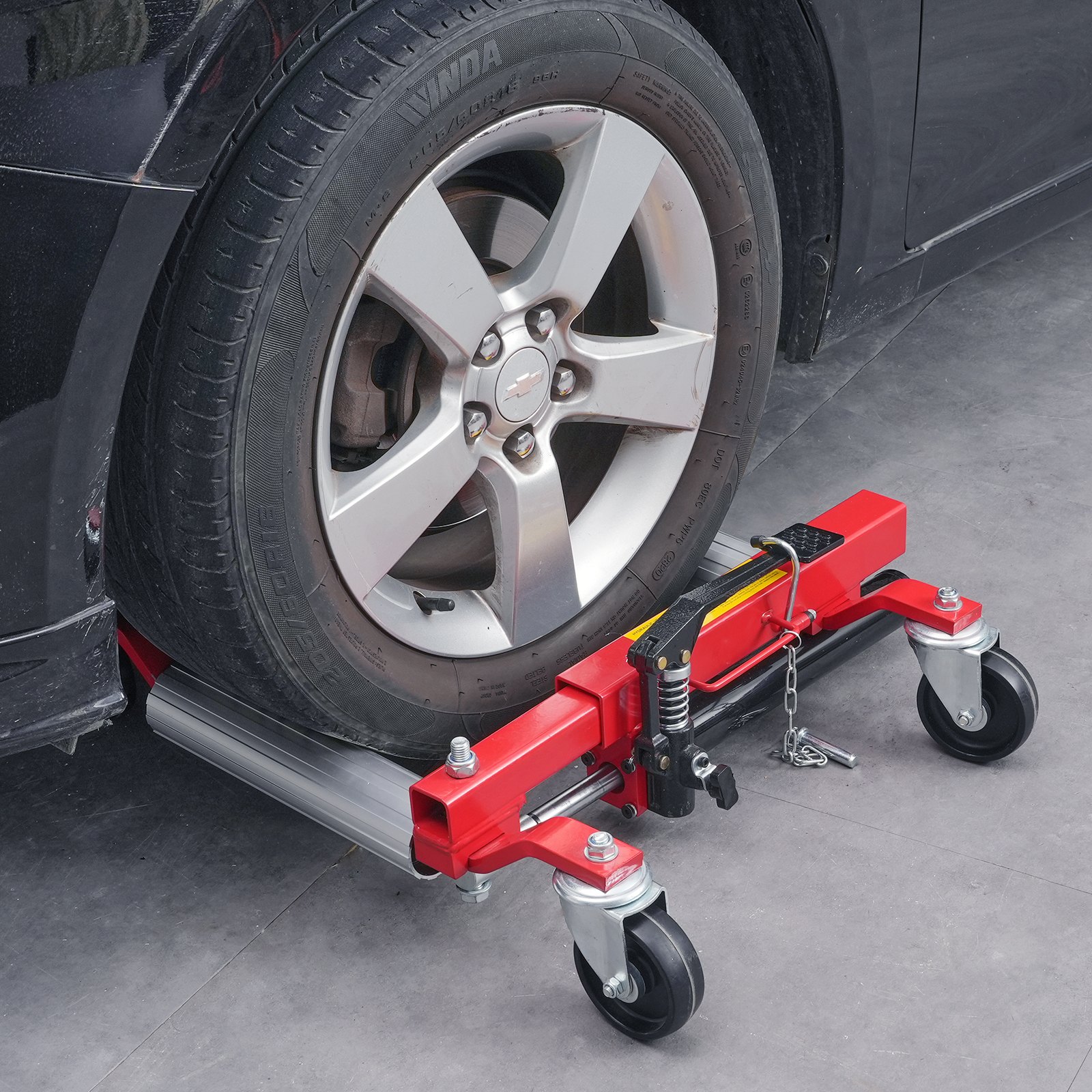VEVOR Wheel Dolly, Max Capacity 1500 Lbs Car Dolly, Car Jack Dolly Lifter with 360° Rotatable Wheels, Heavy Duty Vehicle Positioning Hydraulic Tire Jack, for Vehicle Car Auto Repair Moving