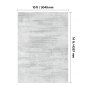 VEVOR Area Rug, 10 x 14 ft Large Washable Rug, Non-Slip and Tear-Resistant Soft Carpet, Pet & Child Friendly Modern Area Rugs, Indoor Mat for Bedroom, Office, Living Room, Kids Room, Entryway, Gray