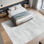 VEVOR Woonkamertapijt, 3048x4267 mm, kortpolig, wasbaar tapijt, antislip vloermat, modern vloerkleed, voor slaapkamer, kantoor, woonkamer, kinderkamer, hal, grijs
