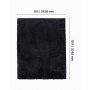 VEVOR Indoor Plush Area Rugs, 8 x 10 ft Soft Plush Carpet, Furry Shag Area Rugs for Living Room, Bedroom, Sunroom, Modern Home Decor Aesthetic, Non-Shedding, Non-Woven, Slip-Resistant, Black