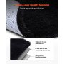 VEVOR Indoor Plush Area Rugs, 8 x 10 ft Soft Plush Carpet, Furry Shag Area Rugs for Living Room, Bedroom, Sunroom, Modern Home Decor Aesthetic, Non-Shedding, Non-Woven, Slip-Resistant, Black