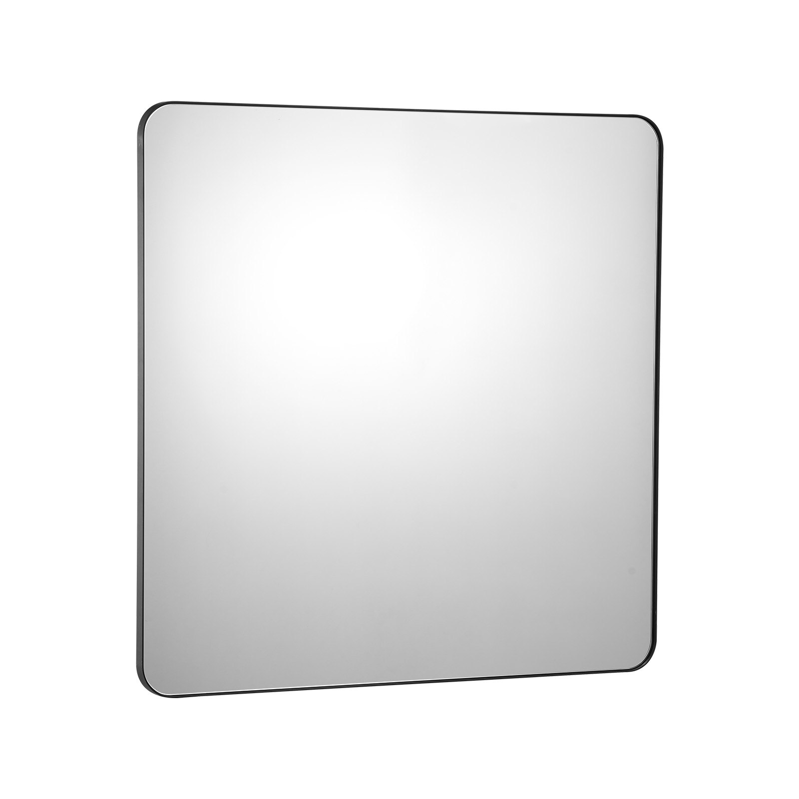 VEVOR Wall Mounted Makeup Mirror, 0.15" Thick, 36" x 36" Mirror with Aluminium Alloy Frame & Explosion-Proof Film, Scratch-Resistant Mirror with Z-Shaped Bracket, Fit for Bathroom/Bedroom/Living Room
