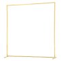 VEVOR Arch Backdrop Stand, 2 x 2 m, Stable Structure, Easy Assembly, Square Gold Metal Arch Backdrop Stand for Wedding, Birthday Party, Graduation, Holiday Celebration, and Ceremony Decoration