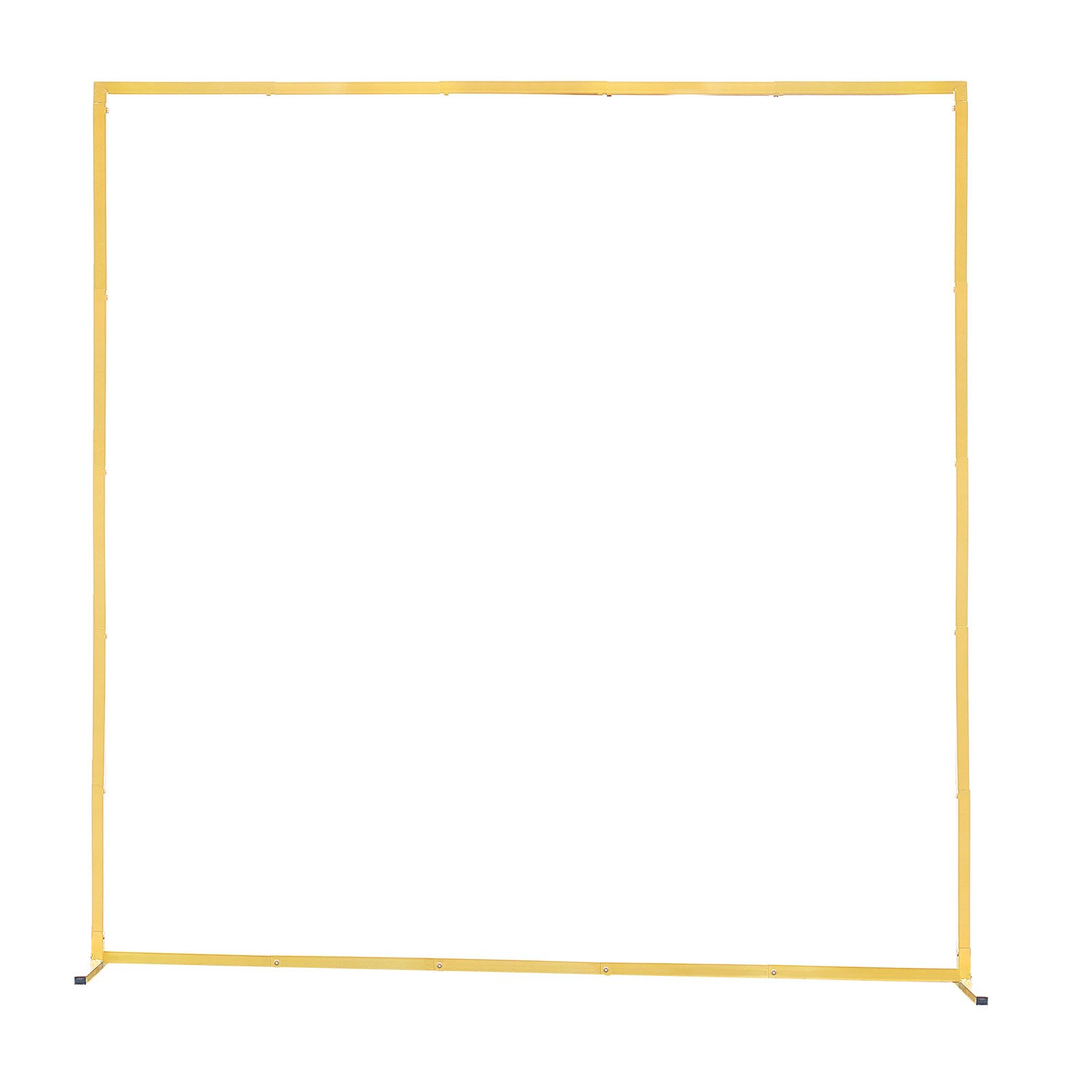 VEVOR Arch Backdrop Stand, 2 x 2 m, Stable Structure, Easy Assembly, Square Gold Metal Arch Backdrop Stand for Wedding, Birthday Party, Graduation, Holiday Celebration, and Ceremony Decoration