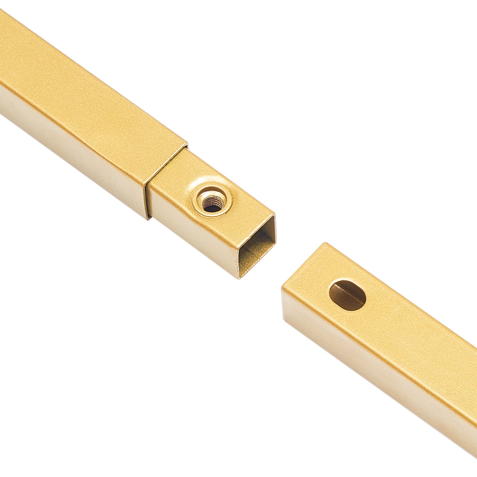 VEVOR Boogstandaard, 2,4 x 2,4 m, Trouwboog, Vierkante Gouden Metalen Boog Achtergrondstandaard voor Bruiloften, Verjaardagsfeesten, Afstudeerfeesten, Vakantie en Ceremoniedecoratie
