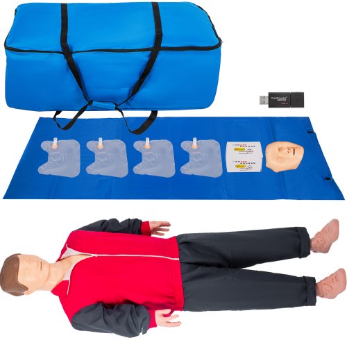 Vevor Cpr Onderwijs Model Verpleging Training Manikin 165 X 48 X 30 Cm
