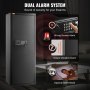 VEVOR gun safe with dual alarm system features wrong access and violent vibration alarms.