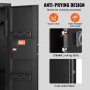 VEVOR gun safe with anti-prying design, water-resistant, durable, 2 locking bolts, cold-rolled steel.