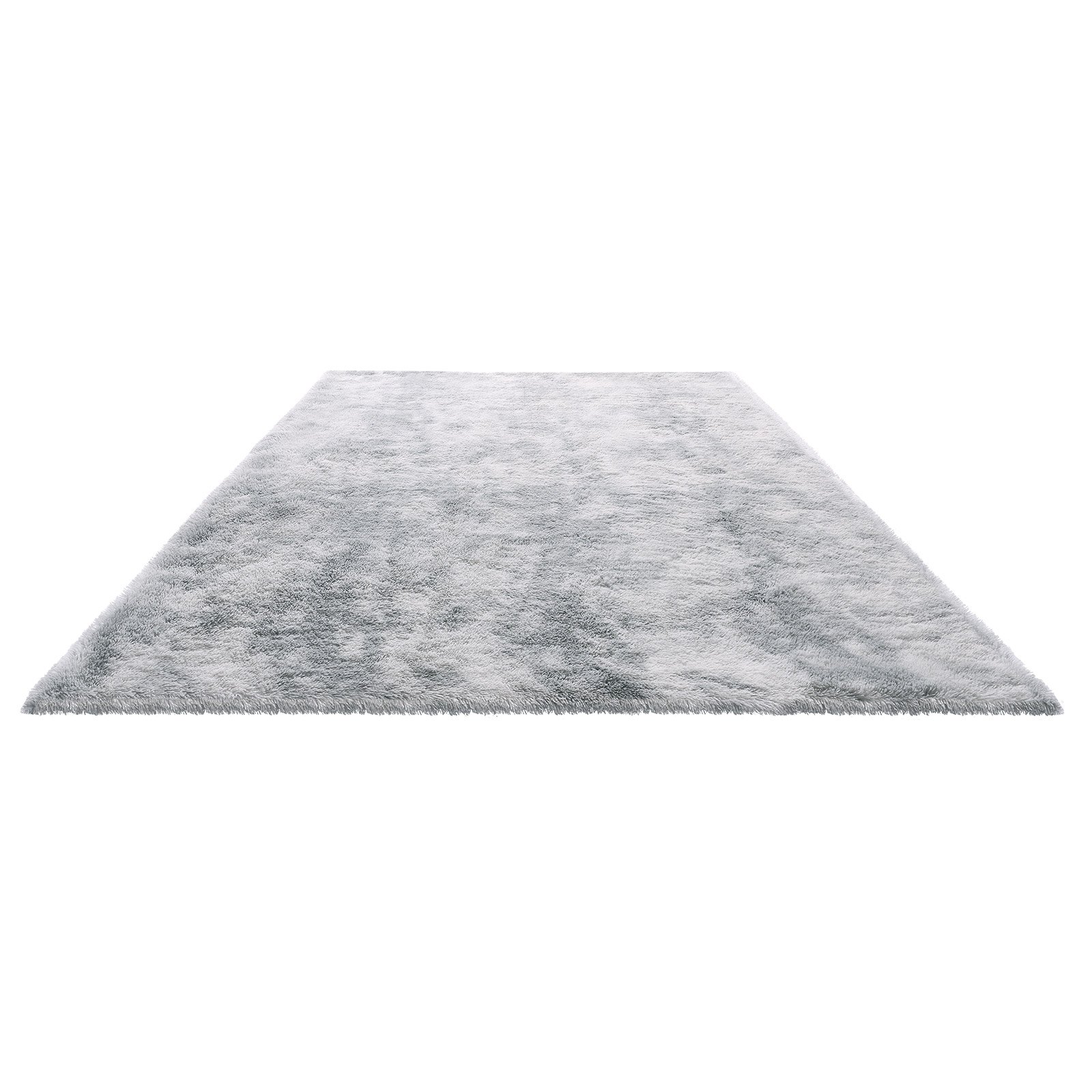 VEVOR Indoor Plush Area Rugs, 9 x 12 ft Soft Plush Carpet, Furry Shag Area Rugs for Living Room, Bedroom, Modern Home Decor Aesthetic Long-Pile Rug, Non-Shedding, Slip-Resistant, Tie-Dye Light Gray