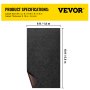 Vevor Marine Antislip Tapijt Indoor Outdoor Tapijt Bootmat 1.8 X 5.5 Mzwart