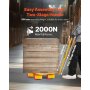 VEVOR Machine Dolly, 4 T, Machine Transport Dolly met 360° draaibare kap en PU zwenkwielen, Robuuste industriële machinemeubelwagen met handgreep voor magazijn, werkplaats