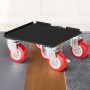 VEVOR Meubelverplaatser, 175 x 160 x 70 mm, max. draagvermogen 1575 kg, robuuste meubelverplaatser met 5 x 360° draaibare wielen, gereedschapsset voor het tillen en verplaatsen van meubels voor huishoudelijke apparaten, banken, koelkasten en wasmachines