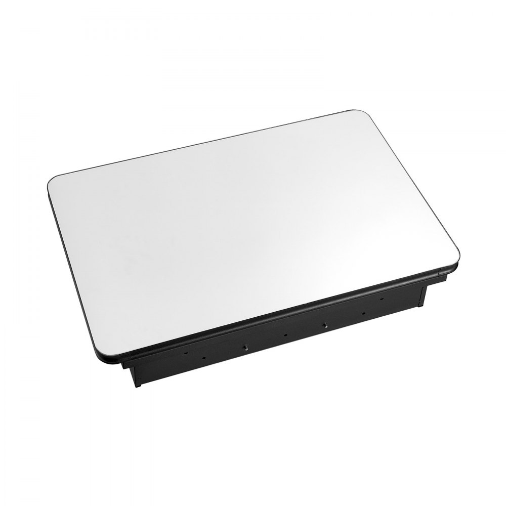 VEVOR Spiegelmedicijnkast (406 x 128 x 610 mm) voor badkamer met spiegeldeur en verstelbare glazen planken, ingebouwd en aan de muur bevestigd, aluminium frame, badkamerkast