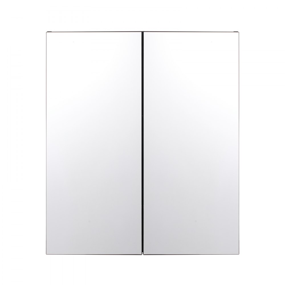VEVOR Spiegelmedicijnkast (662 x 135 x 762 mm) voor badkamer met 2 deuren en 7 spiegels, ingebouwd en aan de muur bevestigd, aluminium frame, badkamerkast