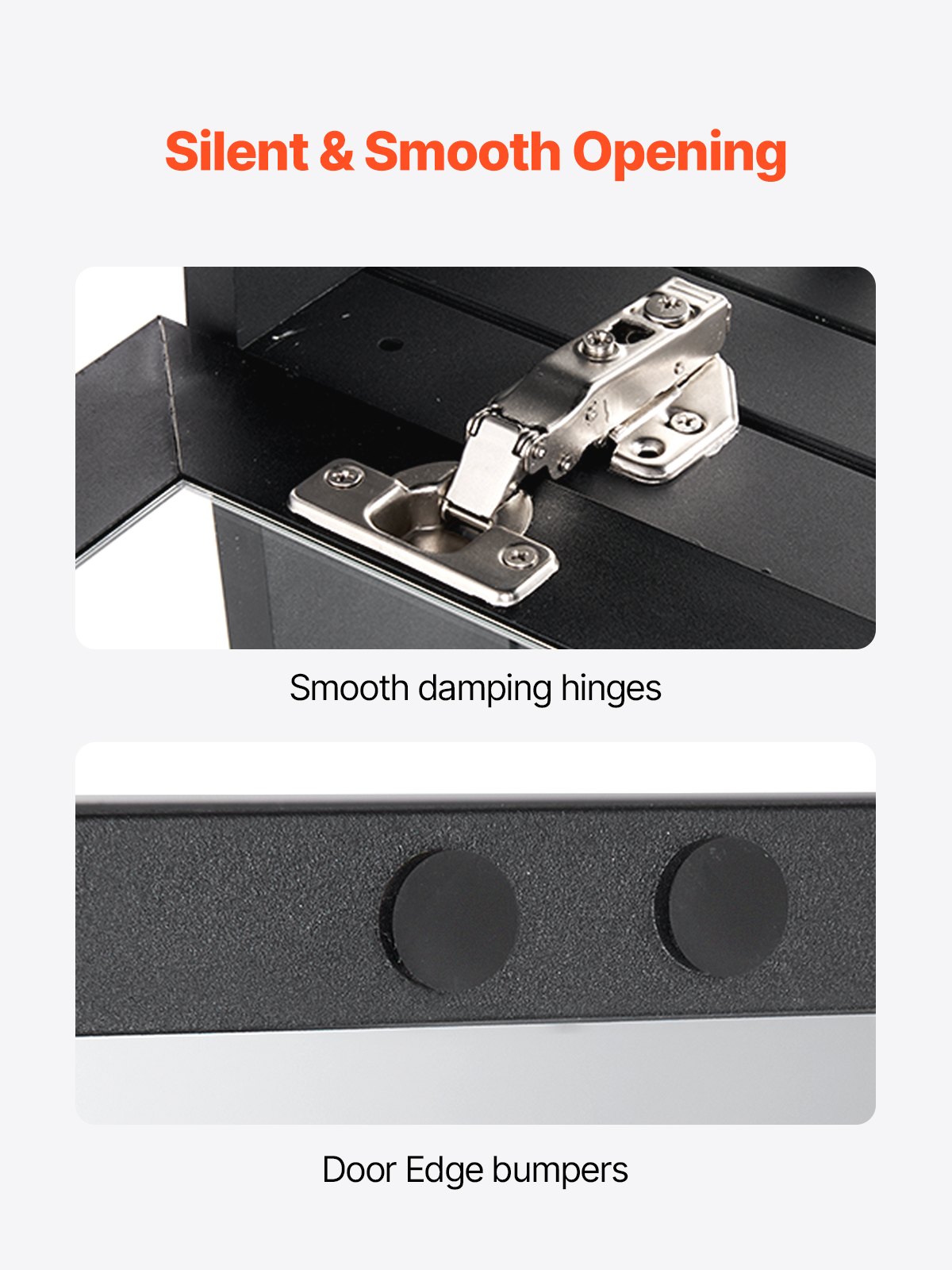 VEVOR Spiegelmedicijnkast (662 x 135 x 762 mm) voor badkamer met 2 deuren en 7 spiegels, ingebouwd en aan de muur bevestigd, aluminium frame, badkamerkast