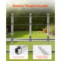 VEVOR Anti-Climb Fence Riser, 10-pack, prikkeldraadafleider 375 mm, prikkeldraadhouder voor 3,3 cm tot 3,8 cm schakelhekken, Ω beugelontwerp, gegalvaniseerde stalen prikkeldraadarm