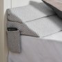 VEVOR Bed Wedge Pillow for Headboard, King Size, 76"x10"x6" Bed Gap Filler, Fill 0-7" Gap Between Headboard and Mattress, 25D Foam Mattress Wedge Headboard Pillow with Side Pocket, for Backrest, Gray