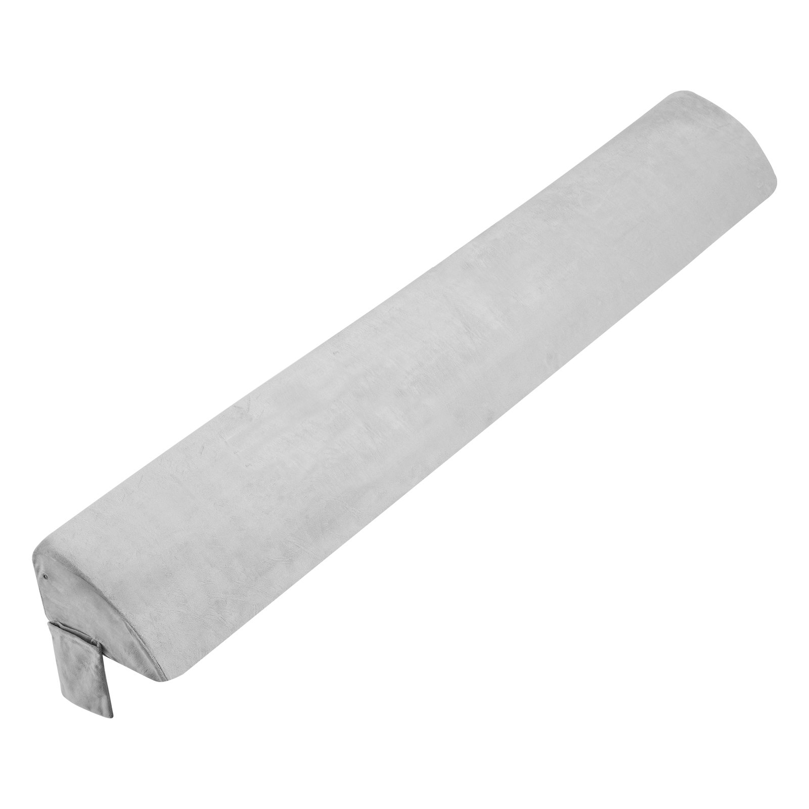 VEVOR Bed Wedge Pillow for Headboard, King Size, 76"x10"x6" Bed Gap Filler, Fill 0-7" Gap Between Headboard and Mattress, Soft Plush Mattress Wedge Headboard Pillow with Side Pocket, for Backrest Gray