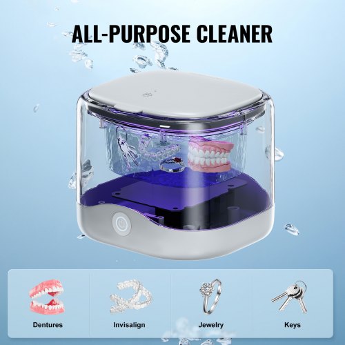 Denture Cleaner Ultrasonic U-V Retainer Cleaner, Weslery 230 Ml