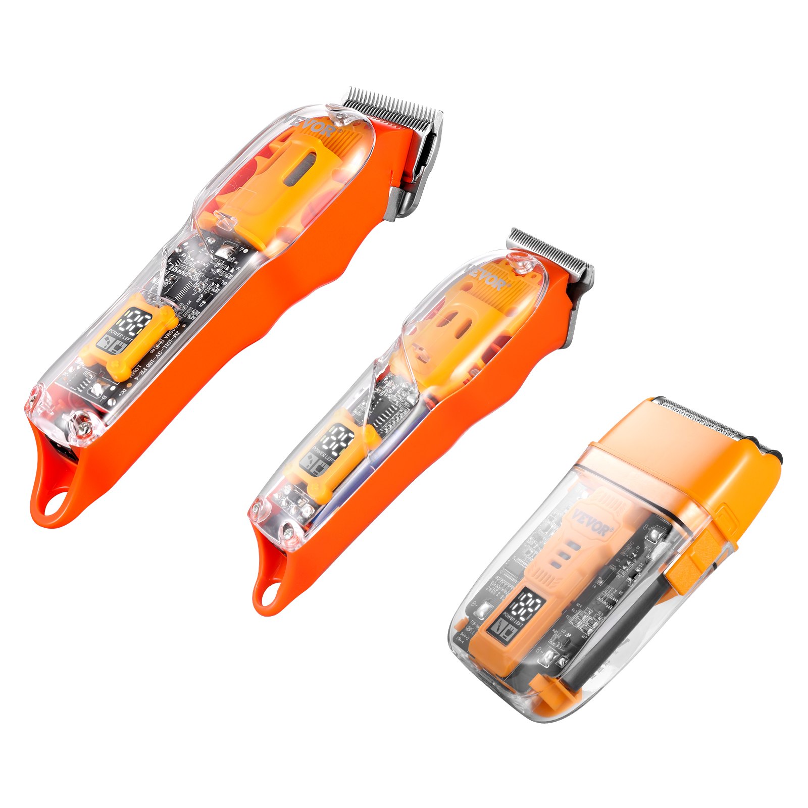 VEVOR Professionele tondeuse voor mannen, 3-in-1 tondeuse en scheerapparaatset, draadloze oplaadbare tondeuse voor het knippen en trimmen van haar, baardverzorgingsset voor mannen voor thuiskapper, ideaal cadeau