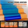 VEVOR Carpet Protection Film, 24" x 200' Floor and Surface Shield with Self Adhesive Backing & Easy Installation, Polyethylene Adhesive Car Mat Protector Roll for Construction Renovation, Blue