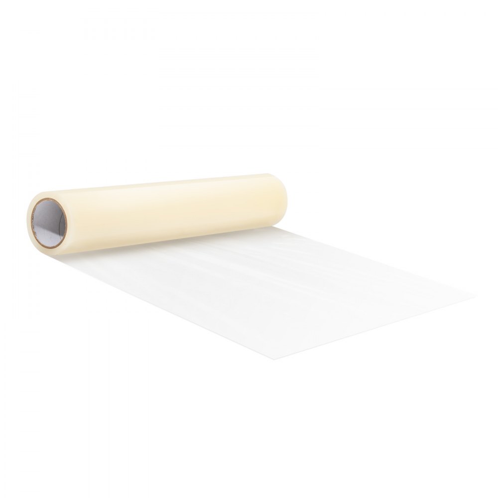 VEVOR carpet protection film roll partially unrolled on white background.