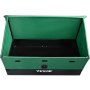 VEVOR Openlucht Opbergdoos, 440 L 122x63x75 cm Dekdoos met Gegalvaniseerd Frame, Waterbestendig Luchtdoorlatend Dek Opbergdoos, PE Zeildoek Terras Opbergdoos, voor Kamperen Tuin Zwembad, Bruin & Blauw