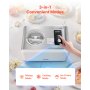 VEVOR Automatische ijsmachine 2 liter met ingebouwde compressor (150 W) zonder voorvriezen, ijsmachine met 3 standen, elektrische ijsmachine, bevroren sorbetmaker voor thuiskeuken
