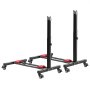 VEVOR Bike Stand 2 Pack, Freestanding Vertical & Horizontal Bike Storage Rack, with Lockable Casters, Height Adjustable Carbon Steel Upright Garage Bicycle Floor Stand, for 20-29 in Wheels, Black