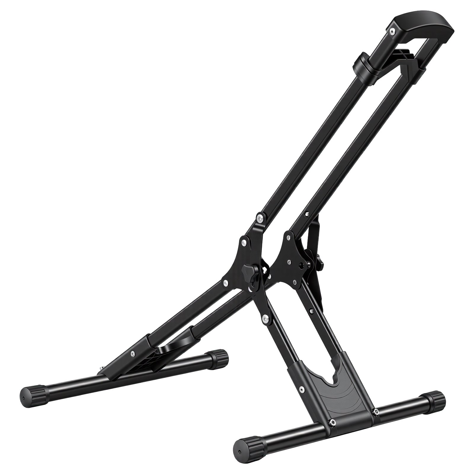 VEVOR Opvouwbare, vrijstaande fietsenstandaard voor MTB- en racefietsen, carbonstalen frames, banden met een diameter van Ø508-737 mm / 20-29 inch, breedte tot 75 mm / 2,9 inch, vloerstandaard voor opslag in huis of garage.