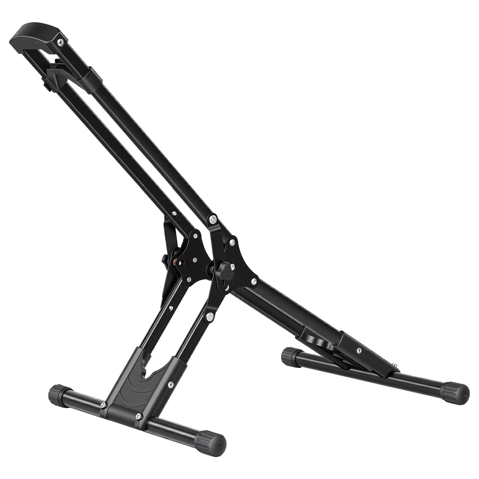 VEVOR Opvouwbare, vrijstaande fietsenstandaard voor MTB- en racefietsen, carbonstalen frames, banden met een diameter van Ø508-737 mm / 20-29 inch, breedte tot 75 mm / 2,9 inch, vloerstandaard voor opslag in huis of garage.