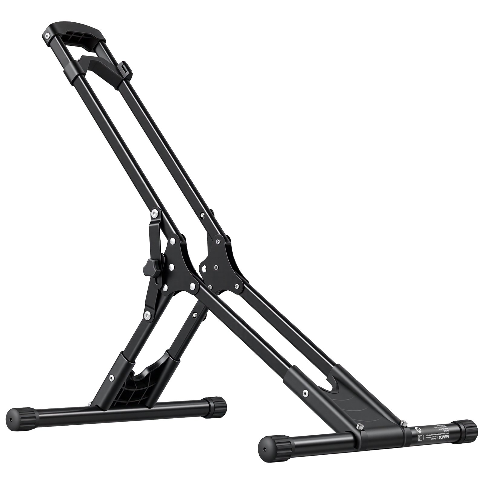 VEVOR Opvouwbare, vrijstaande fietsenstandaard voor MTB- en racefietsen, carbonstalen frames, banden met een diameter van Ø508-737 mm / 20-29 inch, breedte tot 75 mm / 2,9 inch, vloerstandaard voor opslag in huis of garage.
