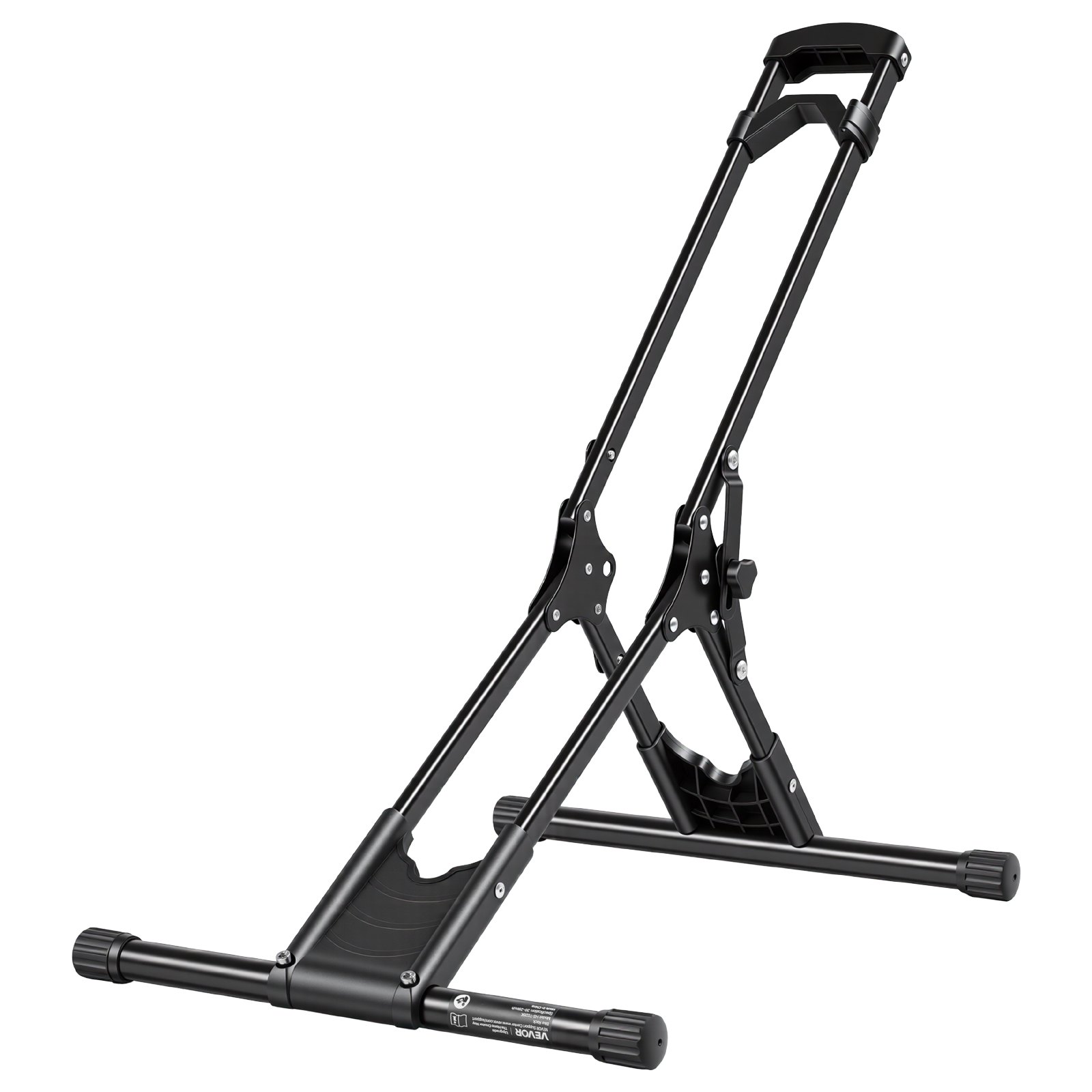 VEVOR Opvouwbare, vrijstaande fietsenstandaard voor MTB- en racefietsen, carbonstalen frames, banden met een diameter van Ø508-737 mm / 20-29 inch, breedte tot 75 mm / 2,9 inch, vloerstandaard voor opslag in huis of garage.
