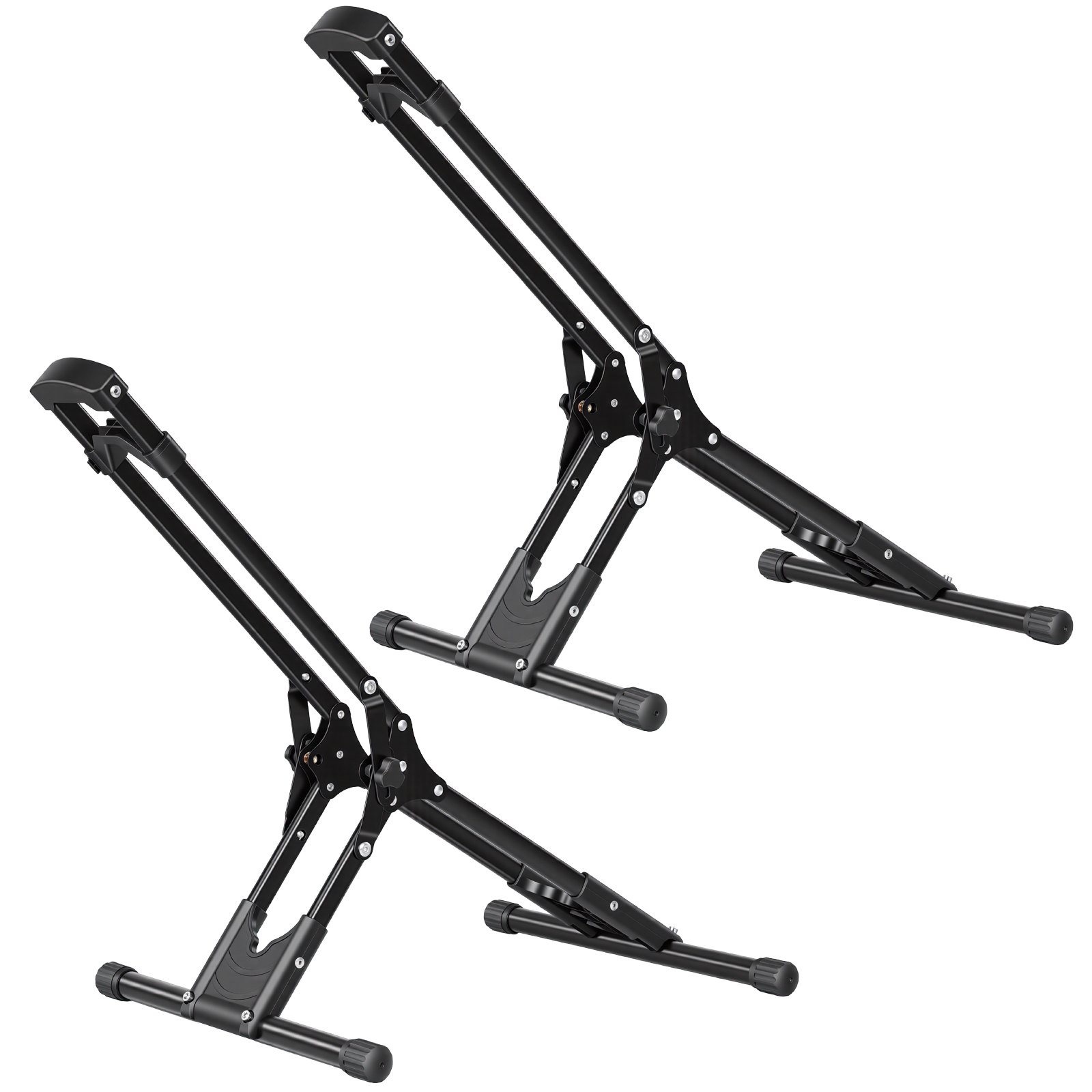 VEVOR 2x Opvouwbare fietsstandaard, vrijstaand, voor MTB, racefiets, carbonstalen frame, Ø508-737 mm / 20-29 inch banden, breedte tot 75 mm / 2,9 inch, vloerstandaard voor thuis, magazijn, garage