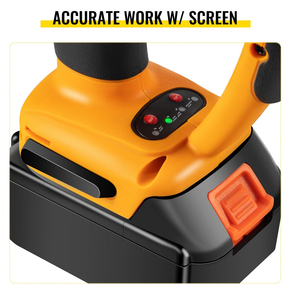 VEVOR Klopboormachine Geel en Zwart Boorhamer SDS 200 x 280 x 80 mm Accu Boormachine Perfect voor Uitdagende Taken zoals Metselwerk Slopen, Pleisterwerk Verwijderen, Tegels Verwijderen en Uitgraven