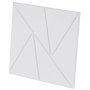 VEVOR akoestische panelen met zelfklevende tape, 300x300x10 mm, geluidsisolerende schuimpanelen, akoestische wandpanelen van polyestervezels, voor thuis, studio, kantoor, theater, wit, 18 stuks