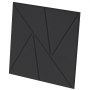 VEVOR 18-pack akoestische panelen met zelfklevende tape, 300x300x10 mm geluidsdichte schuimpanelen, akoestische wandpanelen van polyestervezel, voor thuis, studio, kantoor, theater, zwart