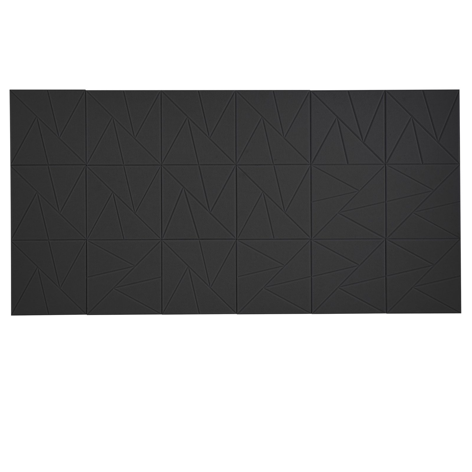 VEVOR 18 Pack Acoustic Panels with Self Adhesive, 11.8 x 11.8 x 0.4 inch Sound Proof Foam Panels, Polyester Fiber Soundproof Wall Panels High Density, for Home, Studio, Office, Theater, Black