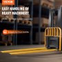 VEVOR forklift extensions for 5-inch forklifts, 4000 lbs load capacity, suitable for heavy machinery handling.