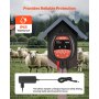 VEVOR Electric Fence Charger, 10kV 1J, AC DC Electric Fence Energizer with LED Indicator, 1.86 Miles Range, Powerful Plug-in Fences Charger, Prevents Wild Animals Intrusion for Livestock Poultry
