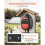 VEVOR Electric Fence Charger, 10kV 1J, AC DC Electric Fence Energizer with LED Indicator, 1.86 Miles Range, Powerful Plug-in Fences Charger, Prevents Wild Animals Intrusion for Livestock Poultry