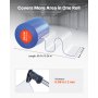 VEVOR strokengordijn, 15,2 m lang x 20,3 cm breed x 0,2 cm dik, transparant glad PVC strokengordijn, grote rol, kunststof deurstrip voor supermarktdeuren, garages, magazijnen, schuren en stallen.