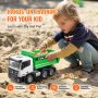 VEVOR RC Remote Control Dump Truck Toy Construction Vehicle Toy 9CH 1:18 Scale