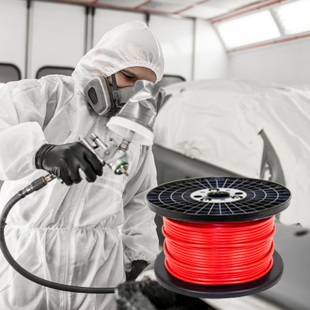 VEVOR Air Hose, 1/2 inch x 250 ft, 300 PSI Heavy Duty, Lightweight PVC / Rubber Hybrid Air Compressor Hose, Kink Resistant All-Weather Flexibility, Bulk Plastic Spool